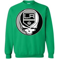 Los Angeles Kings Grateful Dead Steal Your Face Hockey Nhl Shirts Crewneck Pullover Sweatshirt Crewneck Pullover Sweatshirt - parenttees