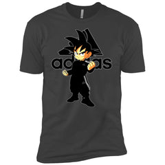 Goku Adidas Black T-shirt Men Short Sleeve T-Shirt Men Short Sleeve T-Shirt - parenttees