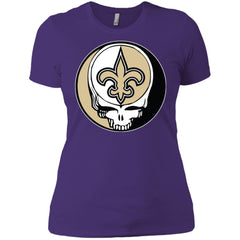 New Orleans Saints Grateful Dead Steal Your Face Football Nfl Shirts Women Cotton T-Shirt Women Cotton T-Shirt - parenttees