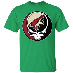 Arizona Coyotes Grateful Dead Steal Your Face Hockey Nhl Shirts Men Cotton T-Shirt