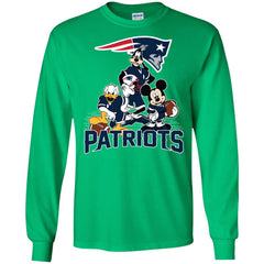 Mickey Mouse New England Patriots American Football Nfl Sports Shirt Men Long Sleeve Shirt Men Long Sleeve Shirt - parenttees