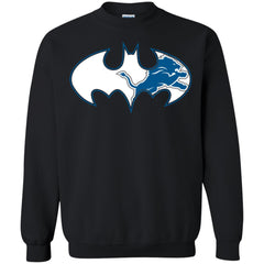 We Are The Detroit Lions Batman Nfl Mashup Crewneck Pullover Sweatshirt Crewneck Pullover Sweatshirt - parenttees