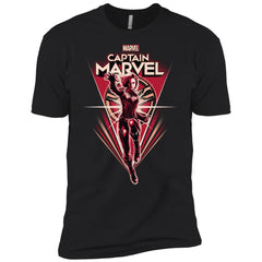 Marvel Captain Marvel Retro Style Flight Men Short Sleeve T-Shirt Men Short Sleeve T-Shirt - parenttees