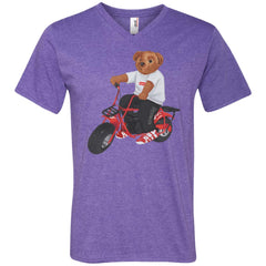 Supreme Bear Moto T-shirt Men V-Neck T-Shirt Men V-Neck T-Shirt - parenttees