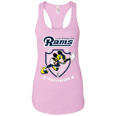 Nfl – Los Angeles Rams Totally Awesome Mickey Mouse Super Bowl 2019 Football Women Tank Top Women Tank Top - parenttees