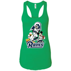 Mickey Mouse Los Angeles Rams American Football Nfl Sports Shirt Women Tank Top