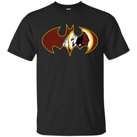 We Are The Washington Redskins Batman Nfl Mashup Men Cotton T-Shirt Black / S Men Cotton T-Shirt - parenttees