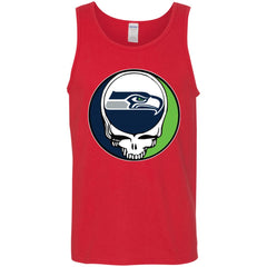 Seattle Seahawks Grateful Dead Steal Your Face Football Nfl Shirts Men Cotton Tank Men Cotton Tank - parenttees