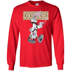 Gucci Rabbit Smoking Tshirt Men Long Sleeve Shirt Men Long Sleeve Shirt - parenttees