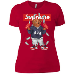 Supreme Bear Hot Trending T-shirt Women Cotton T-Shirt Women Cotton T-Shirt - parenttees