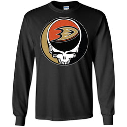 Anaheim Ducks Grateful Dead Steal Your Face Hockey Nhl Shirts Men Long Sleeve Shirt