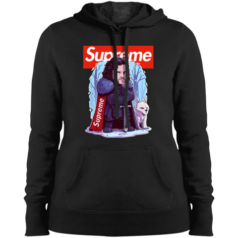 Supreme Game Of Thrones T-shirt Women Hooded Sweatshirt Black / X-Small Women Hooded Sweatshirt - parenttees