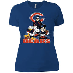 Mickey Mouse Chicago Bears American Football Nfl Sports Shirt Women Cotton T-Shirt Women Cotton T-Shirt - parenttees