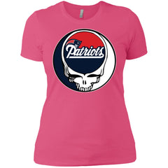 New England Patriots Grateful Dead Steal Your Face Football Nfl Shirts Women Cotton T-Shirt Women Cotton T-Shirt - parenttees