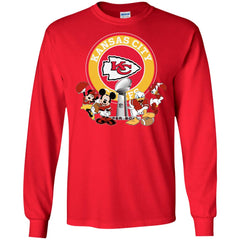 Nfl – Kansas City Chiefs Super Bowl 2019 Mickey Mouse Minnie Mouse Donald Duck Daisy Duck Football Men Long Sleeve Shirt Men Long Sleeve Shirt - parenttees