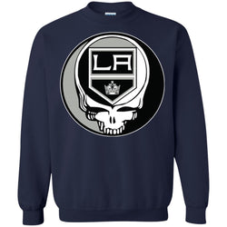 Los Angeles Kings Grateful Dead Steal Your Face Hockey Nhl Shirts Crewneck Pullover Sweatshirt