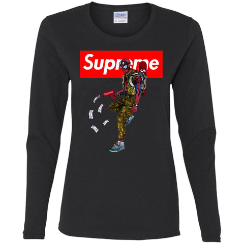 Supreme Spider Man Best T-shirt Women Long Sleeve Shirt Black / S Women Long Sleeve Shirt - parenttees