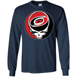 Carolina Hurricanes Grateful Dead Steal Your Face Hockey Nhl Shirts Men Long Sleeve Shirt