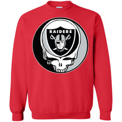 Oakland Raiders Grateful Dead Steal Your Face Football Nfl Shirts Crewneck Pullover Sweatshirt Crewneck Pullover Sweatshirt - parenttees