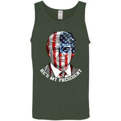 Donald Trump American Flag T-shirt Men Cotton Tank Men Cotton Tank - parenttees