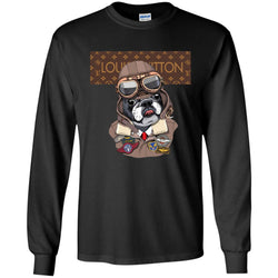 Louis Vuitton T-shirt Style Dogs T-shirt Men Long Sleeve Shirt