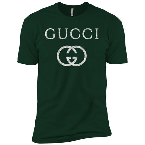 Vintage Gucci Logo Inspired Men Short Sleeve T-Shirt