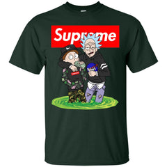 Supreme Rick And Morty T-shirt Men Cotton T-Shirt Men Cotton T-Shirt - parenttees