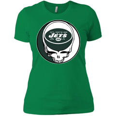 New York Jets Grateful Dead Steal Your Face Football Nfl Shirts Women Cotton T-Shirt Women Cotton T-Shirt - parenttees