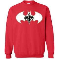 We Are The New Orleans Saints Batman Nfl Mashup Crewneck Pullover Sweatshirt Crewneck Pullover Sweatshirt - parenttees