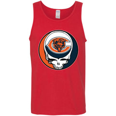 Chicago Bears Grateful Dead Steal Your Face Football Nfl Shirts Men Cotton Tank Men Cotton Tank - parenttees