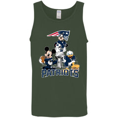 Nfl - New England Patriots Donald Duck Goofy Mickey Mouse Super Bowl 2019 Football Men Cotton Tank Men Cotton Tank - parenttees