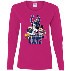 Mickey Mouse Indianapolis Colts American Football Nfl Sports Shirt Women Long Sleeve Shirt Women Long Sleeve Shirt - parenttees