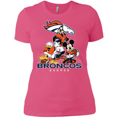 Mickey Mouse Denver Broncos American Football Nfl Sports Shirt Women Cotton T-Shirt Women Cotton T-Shirt - parenttees