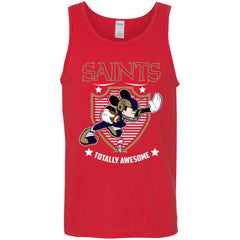 Nfl – New Orleans Saints Totally Awesome Mickey Mouse Super Bowl 2019 Football Men Cotton Tank Men Cotton Tank - parenttees