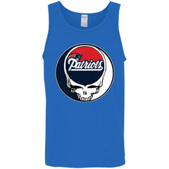 New England Patriots Grateful Dead Steal Your Face Football Nfl Shirts Men Cotton Tank Men Cotton Tank - parenttees