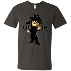 Goku Adidas Black T-shirt Men V-Neck T-Shirt Men V-Neck T-Shirt - parenttees