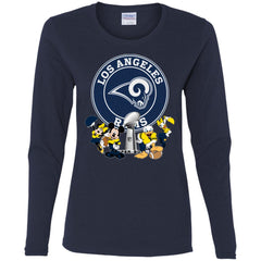 Nfl – Los Angeles Rams Super Bowl 2019 Mickey Mouse Minnie Mouse Donald Duck Daisy Duck Football Women Long Sleeve Shirt Women Long Sleeve Shirt - parenttees