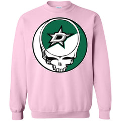 Dallas Stars Grateful Dead Steal Your Face Hockey Nhl Shirts Crewneck Pullover Sweatshirt Crewneck Pullover Sweatshirt - parenttees