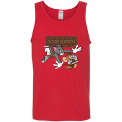 Louis Vuitton Cartoon Tom And Jerry T-shirt Men Cotton Tank Men Cotton Tank - parenttees