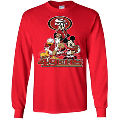 Mickey Mouse San Francisco 49ers American Football Nfl Sports Shirt Men Long Sleeve Shirt Men Long Sleeve Shirt - parenttees