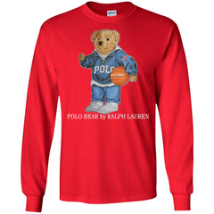 Polo Bear Ralph Lauren Men Long Sleeve Shirt Men Long Sleeve Shirt - parenttees