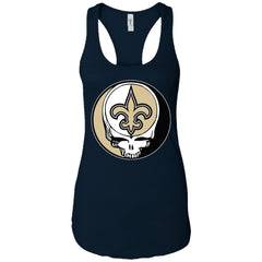 New Orleans Saints Grateful Dead Steal Your Face Football Nfl Shirts Women Tank Top Women Tank Top - parenttees