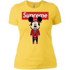 Supreme Mickey Style Fashion T-shirt Women Cotton T-Shirt Women Cotton T-Shirt - parenttees