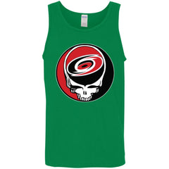 Carolina Hurricanes Grateful Dead Steal Your Face Hockey Nhl Shirts Men Cotton Tank Men Cotton Tank - parenttees