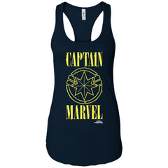 Captain Marvel Yellow Paint Drip Logo Women Tank Top Women Tank Top - parenttees