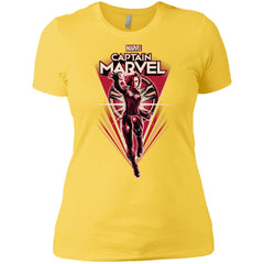 Marvel Captain Marvel Retro Style Flight Women Cotton T-Shirt Women Cotton T-Shirt - parenttees