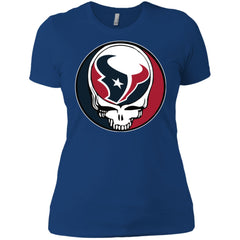 Houston Texans Grateful Dead Steal Your Face Football Nfl Shirts Women Cotton T-Shirt Women Cotton T-Shirt - parenttees