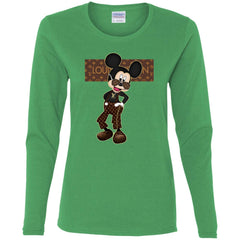 Best Louis Vuitton Mickey Fashion T-shirt Women Long Sleeve Shirt Women Long Sleeve Shirt - parenttees