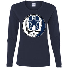 Dallas Cowboys Grateful Dead Steal Your Face Football Nfl Shirts Women Long Sleeve Shirt Women Long Sleeve Shirt - parenttees