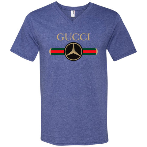 Gucci Mercedes T-shirt Men V-Neck T-Shirt Black / S Men V-Neck T-Shirt - parenttees